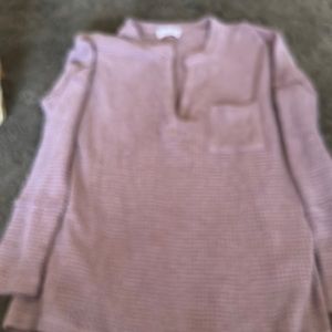 Pink Lilly Mauve Waffle Knit